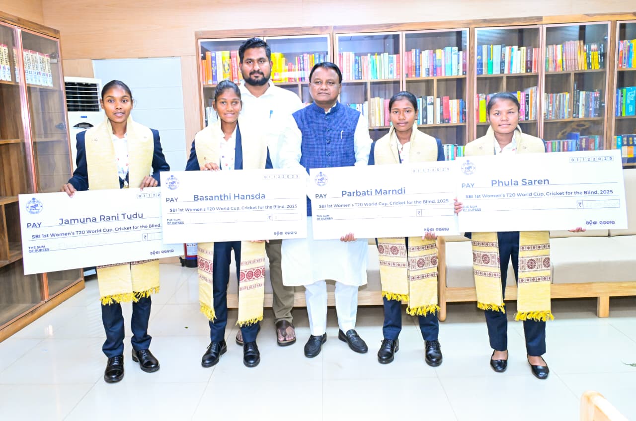 Hon'ble Chief Minister Shri Mohan Charan Majhi congratulated the Odisha players who represented India in the Women’s Blind T20 World Cup 2025.
