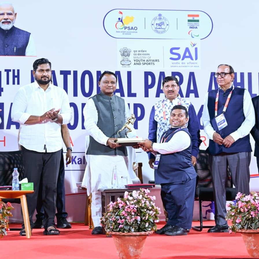 Honorable Chief Minister Shri Mohan Charan Majhi has participated in the inauguration of 24th National Para Athletics Championship.
