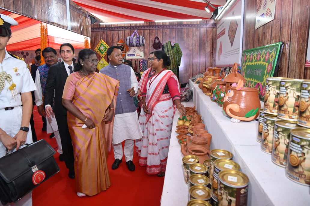Hon'ble Chief Minister Shri Mohan Charan Majhi has joined the 'Adi Parva' program along with Hon'ble President Smt. Draupadi Murmu.