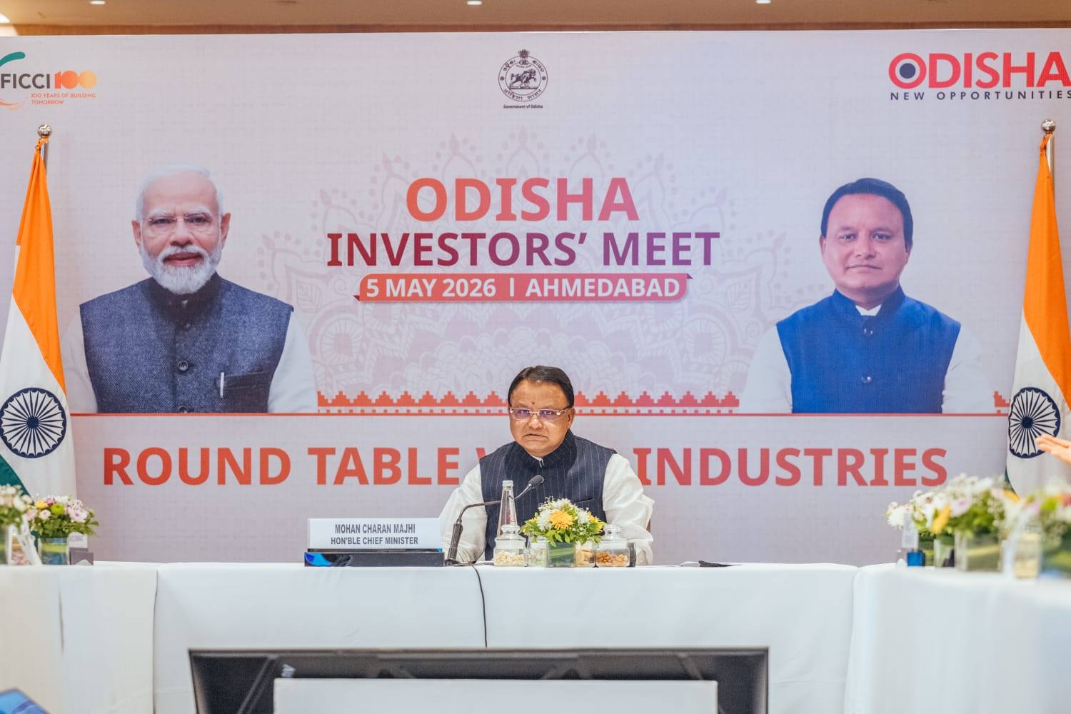 Joined the Odisha Investors' Meet Roadshow in Ahmedabad, addressing a distinguished gathering of over 500 industry leaders and stakeholders, and chaired 26 high-impact one-on-one meetings. 