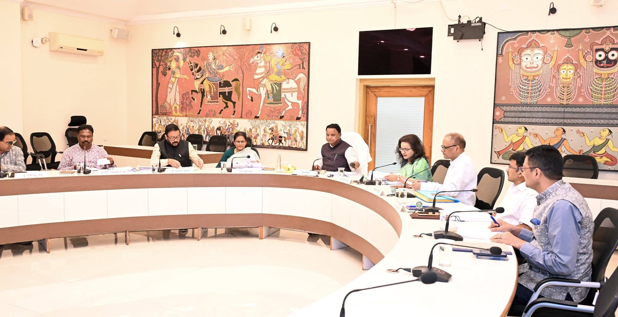 Chief Minister Shri Mohan Charan Majhi chaired the cabinet meeting at Lok Seva Bhavan.