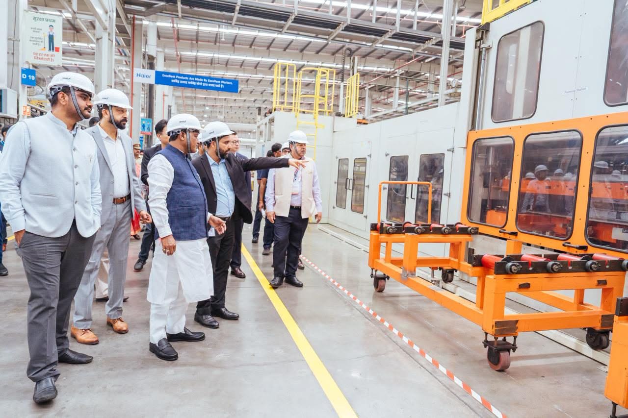 Chief Minister Shri Mohan Charan Majhi visited the Haier manufacturing facility in Noida