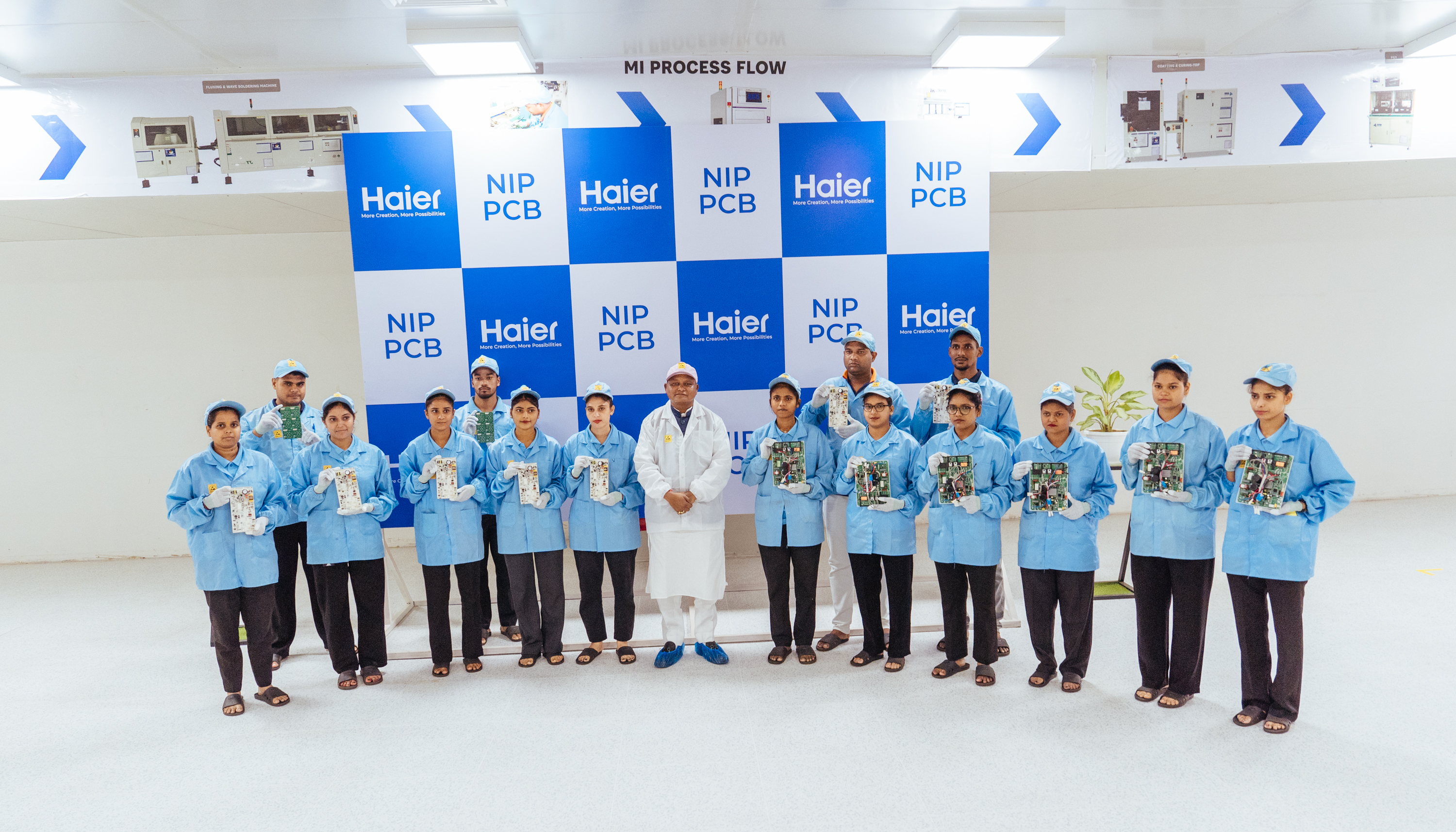 Chief Minister Shri Mohan Charan Majhi visited the Haier manufacturing facility in Noida