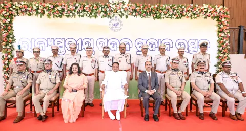 State-level medal presentation ceremony-2026: Chief Minister honours police officers and employees
