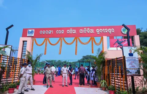 Chief Minister Inaugurates ‘Bajranggi Playground’ in Ghatikia, Giving a Fresh Boost to Sports Infrastructure