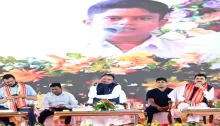 Honorable Chief Minister Shri Mohan Charan Majhi has attended the foundation stone laying ceremony of the second phase of the Godavarish Mishra Adarsha Primary School scheme at Kumaravasta of Khordha district.