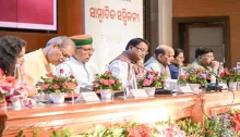 Hon'ble Chief Minister Shri Mohan Charan Majhi along with Hon'ble Union Minister Shri Arjun Ram Meghwal joined the program organized to mark 12 years of service and dedication of the Central Government and the second year of the third term.
