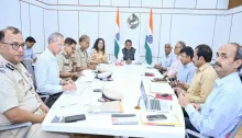 The Hon'ble President and Hon'ble Prime Minister reviewed the preparedness and security arrangements at Lok Seva Bhavan during their visit.