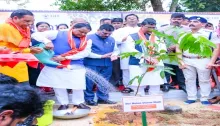 Chief Minister plants Ashoka saplings at the 77th State-level Forest Festival