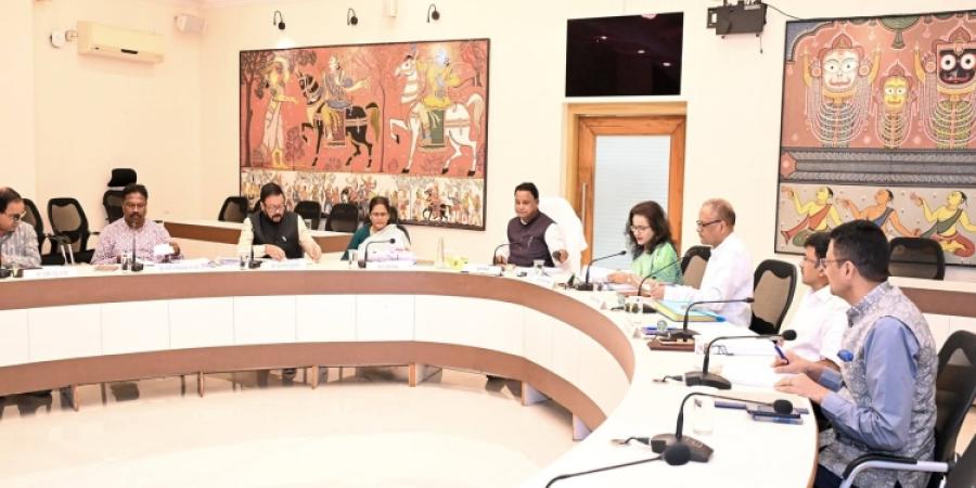 Hon'ble Chief Minister Shri Mohan Charan Majhi chaired the cabinet meeting at Lok Seva Bhavan.